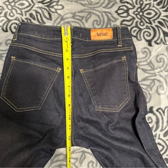 Acne Needle Raw dark wash mid rise jeans size 28 - Picture 8 of 10